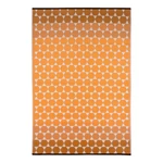 Oranžový vonkajší koberec Green Decore Hexagon, 150 x 240 cm