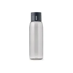 Sivá fľaša s počítadlom Joseph Joseph Dot, 600 ml