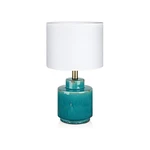 Modro-biela stolová lampa Markslöjd Cous