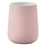 Ružový porcelánový pohárik na zubné kefky Zone Nova