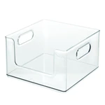 Transparentný úložný box iDesign The Home Edit, 25,4 x 25,4 cm