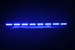 STUALARM LED alej voděodolná (IP66) 12-24V, 32x LED 1W, modrá 955mm