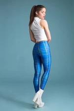 Blue Tartan Leggings