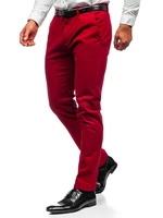 Pantaloni chinos roșii bărbati Bolf 1143
