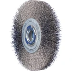 PFERD Okrúhla kefa POS široká, neviazaná, RBU Ø 200 x 25 mm, variabilný otvor, oceľový drôt Ø 0,30 pre stolnú brúsku 1