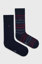 Ponožky Tommy Hilfiger pánske, tmavomodrá farba, 472001001