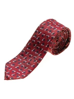 Červená pánská elegantní kravata Bolf K103