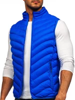 Modrá pánská prošívaná vesta Bolf HDL88006