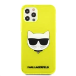 Kryt na mobil Karl Lagerfeld Choupette Head na Apple iPhone 12/12 Pro (KLHCP12MCHTRY) žltý ochranný kryt na mobil • určený pre Apple iPhone 12/12 Pro 