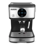 Espresso Rohnson R-988 Aurora čierne/strieborné pákové espresso • tlak čerpadla 20 barov • príkon 850 W • objem 1,2 l • displej • parná tryska • pripr