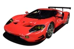 Ford GT Le Mans Plain Color Version Red 1/18 Model Car by Autoart