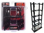 Stackable Diecast Auto-Lifts 5 piece Set "ADVAN Yokohama" for 1/64 Scale Model Cars by M2 Machines