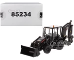 CAT Caterpillar 420F2 IT Backhoe Loader Special Black Paint Finish with Work Tools and Two Figurines "30th Anniversary Edition" "High Line Series" 1/
