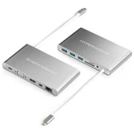 USB Hub HyperDrive Ultimate USB-C Hub (HY-GN30B-SILVER) strieborný USB hub • 11 v 1 • pripojenie cez USB-C port • kompaktný dizajn • podpora 4K pri HD