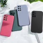 Bakeey for OnePlus 8T Case Smooth Shockproof with Lens Protector Soft Liquid Silicone Rubber Back Cover Protective Case