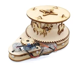 DIY 3D Wooden Voice Controlled Carousel Experiments Science Kit Puzzle Stem Toys Sensing Learning Cultivate Exploration