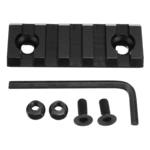 2.17 inch Keymod 5 Slot Black Matte Picatinny Weaver Rail Handguard Section