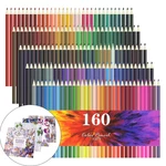 160Pcs Color Pencil Set Wooden Sharpened Oily Water Insoluble Color Lead Painting Drawing Sketching For School Students