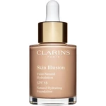 Clarins Skin Illusion Natural Hydrating Foundation rozjasňujúci hydratačný make-up SPF 15 odtieň 107C Beige 30 ml