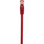 Renkforce RF-3432092 RJ45 sieťové káble, prepojovacie káble CAT 6 S/FTP 3.00 m červená s ochranou, pozlátené kontakty, s