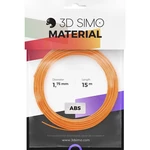 3D Simo 3Dsimo-ABS-2  sada vlákien pre 3D tlačiarne ABS plast   1.75 mm 120 g oranžová, čierna, biela  1 ks