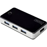 Digitus DA-70231 4 porty USB 3.0 hub  čierna, strieborná