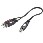 SpeaKa Professional SP-7869924  cinch audio Y adaptér [2x cinch zástrčka - 1x cinch zásuvka] čierna