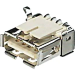 USB-zabudovacia zdierka-SMD 2.0 zásuvka, vstavateľná horizontálna A-USB A/SMT USB A/90° zahnutá A-USB A/SMT ASSMANN WSW