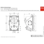 PCE  96061552 CEE zástrčka na stenu 16 A 5-pólová 400 V 1 ks