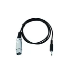 DMX DMX adaptér Eurolite DMX-Adapter OUT, [1x jack zástrčka 3,5 mm - 1x XLR zásuvka], 1.00 m