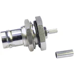Telegärtner J01001B0059 J01001B0059 BNC konektor zásuvka, vstavateľná 50 Ω 1 ks