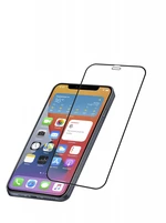 Tvrzené sklo Cellularline CAPSULE pro Apple iPhone 12/12 Pro, černá