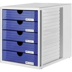 HAN SYSTEMBOX 1450-14 box se zásuvkami, světle šedá, DIN A4, DIN C4 , Počet zásuvek: 5