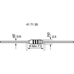 Metalizovaný rezistor, 0,36 Ω , 5 %, 0207, axiální vývody, 0,6 W
