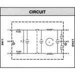 Síťový filtr Yunpen YQ01A1, 2 x 10,5 mH, 125/250 V/AC, (50/60 Hz), 1 A