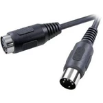Konektor DIN audio prodlužovací kabel SpeaKa Professional SP-7869800, 1.50 m, černá