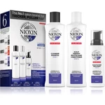 Nioxin System 6 Color Safe Chemically Treated Hair dárková sada pro řídnoucí vlasy 3 ks