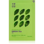 Holika Holika Pure Essence Green Tea pečující plátýnková maska pro citlivou a zarudlou pleť 23 ml