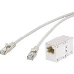 Síťový prodlužovací kabel RJ45 Renkforce RF-2257260, CAT 5e, F/UTP, 20.00 m, šedá