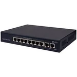 Síťový switch Metz Connect, W-DAT Line EPOS G-8P2E, 8 x PoE, 2 x Uplink RJ45, 8 + 2 porty, 10 / 100 / 1000 MBit/s, funkce PoE