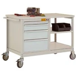 ESD-Mobile dílenském model 1 s polic, Šxhxv 1135 x 590 x 805 mm Manuflex LW1002.7035 LW1002.7035