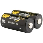 Lithiová fotobaterie CR-123A GP Batteries GPCR123A, 1400 mAh, 3 V, 2 ks