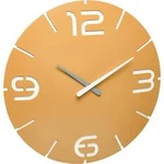 DCF nástěnné hodiny TFA Dostmann Design Funk-Wanduhr Contour 60.3536.07, vnější Ø 350 mm, sluneční žlutá