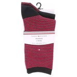 Tommy Hilfiger dámské ponožky 100000854 005 black-rose violet 42