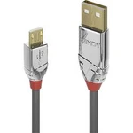 Kabel LINDY LINDY 0,5m USB 2.0 A/Micro-B Kabel Cromo 36650, 50.00 cm, šedá
