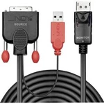 DVI / DisplayPort kabel LINDY [1x DVI zástrčka 18+1pólová - 1x zástrčka DisplayPort] černá 3.00 m