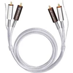 Cinch audio kabel Oehlbach 2601, 1.00 m, transparentní