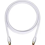 Antény kabel Oehlbach 163, 110 dB, pozlacené kontakty, 2.00 m, bílá