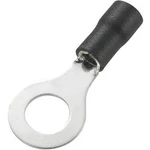 Kulaté kabelové oko TRU COMPONENTS RV3.5-5S 738295, průřez 4 mm², průměr otvoru 5.2 mm, částečná izolace, černá, 50 ks