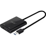 USB 3.0 přepínač club3D CSV-1474 CSV-1474, 1 + 2 porty, černá